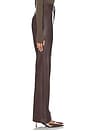 view 3 of 6 Jordan Faux Leather Pant in Dark Brown