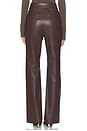 view 4 of 6 Jordan Faux Leather Pant in Dark Brown