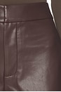view 6 of 6 Jordan Faux Leather Pant in Dark Brown