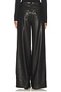 view 4 of 6 Brooklyn Faux Leather Pant in Black