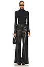view 5 of 6 Brooklyn Faux Leather Pant in Black