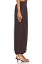 view 3 of 6 x Christina Elezaj Cordelia Pant in Chocolate Brown