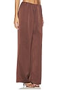 view 2 of 6 PANTALON ALETTE in Chocolate Brown