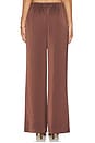 view 4 of 6 PANTALON ALETTE in Chocolate Brown