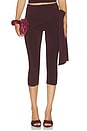 view 1 of 6 PANTALON CARMELA in Chocolate Brown