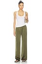 view 6 of 6 PANTALON ALETTE  in Olive Green