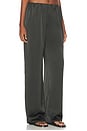 view 2 of 6 Alette Satin Pants in Charcoal