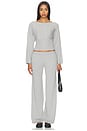 view 6 of 6 PANTALON LIZA in Grey