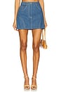 view 1 of 6 Mira Mini Skirt in Medium Blue