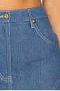 view 5 of 6 Mira Mini Skirt in Medium Blue