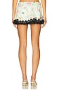 view 4 of 6 Meaux Mini Skirt in Green Floral Multi