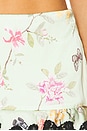 view 6 of 6 Meaux Mini Skirt in Green Floral Multi