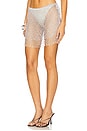 view 3 of 6 Breigh Beaded Crochet Mini Skirt in Ice