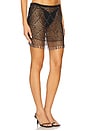 view 2 of 6 Breigh Beaded Crochet Mini Skirt in Black