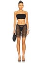 view 5 of 6 Breigh Beaded Crochet Mini Skirt in Black