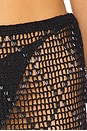 view 6 of 6 Breigh Beaded Crochet Mini Skirt in Black