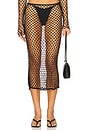 view 1 of 6 Marnnie Beaded Crochet Skirt in Black
