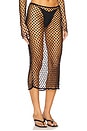 view 2 of 6 Marnnie Beaded Crochet Skirt in Black