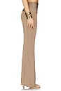 view 3 of 6 Renna Ruched Waist Maxi Skirt in Metallic Bronze