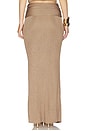 view 4 of 6 Renna Ruched Waist Maxi Skirt in Metallic Bronze