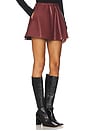 view 2 of 6 Jordan Faux Leather Mini Skirt in Oxblood