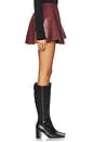 view 3 of 6 Jordan Faux Leather Mini Skirt in Oxblood