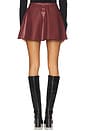 view 4 of 6 Jordan Faux Leather Mini Skirt in Oxblood