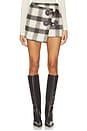 view 1 of 6 FALDA LEONIE in Black & Cream Plaid