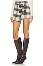 view 3 of 6 FALDA LEONIE in Black & Cream Plaid