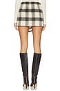 view 4 of 6 FALDA LEONIE in Black & Cream Plaid