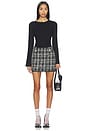 view 5 of 6 Penelope Mini Skirt in Black Multi