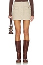 view 1 of 6 Cecilie Mini Skirt in Taupe