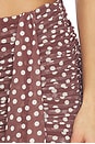 view 6 of 6 JUPE JUDITH in Chocolate Brown Polka Dot