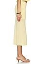 view 3 of 6 Delia Knit Midi Skirt in Light Yellow