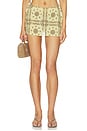 view 1 of 6 Bellemont Mini Skirt in Yellow & Brown Bandana