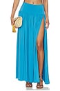 view 1 of 6 Justine Maxi Skirt in Cerulean Blue