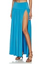 view 3 of 6 Justine Maxi Skirt in Cerulean Blue
