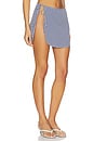 view 2 of 6 Mabel Wrap Mini Skirt in Blue Gingham