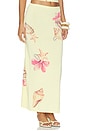 view 2 of 6 Katia Floral Print Midi Skirt in Yellow Multi