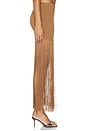 view 3 of 6 Chrissa Fringe Skirt in Brown