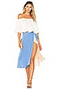 view 4 of 4 JUPE MIDI MARGARITA in Ocean & Nude