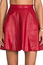 view 4 of 7 Charlie Skirt in Red Leather