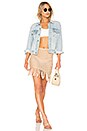 view 4 of 4 Lou Crochet Skirt in Tan