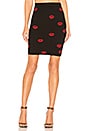 view 1 of 4 FALDA PUNTO LOUIE in Black & Red