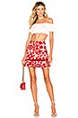 view 4 of 5 Kehlani Mini Skirt in Red