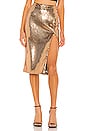 view 1 of 5 Duchess Sequin Skirt in Gold
