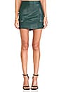view 1 of 4 Good To Be Bad Mini Skirt in Evergreen Crocodile