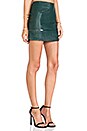 view 2 of 4 Good To Be Bad Mini Skirt in Evergreen Crocodile