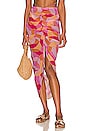 view 1 of 4 Feelin Groovy Midi Skirt in Fuchsia Geo