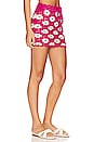 view 2 of 4 Delilah Wildflower Crochet Mini Skirt in Hot Pink & Lime